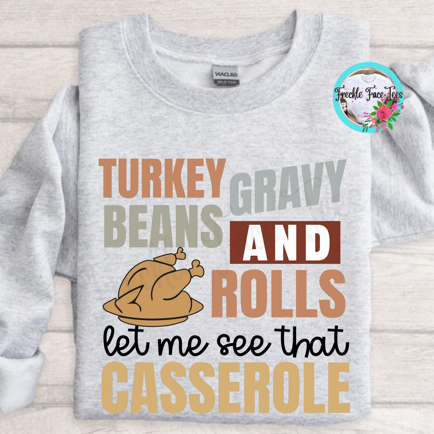 Turkey Gravy Beans and Rolls